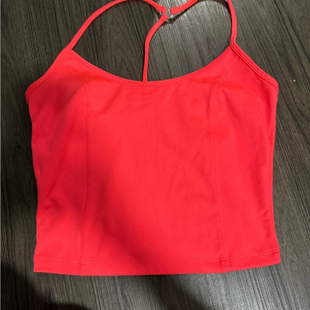 Vibrant Red Crop Top
